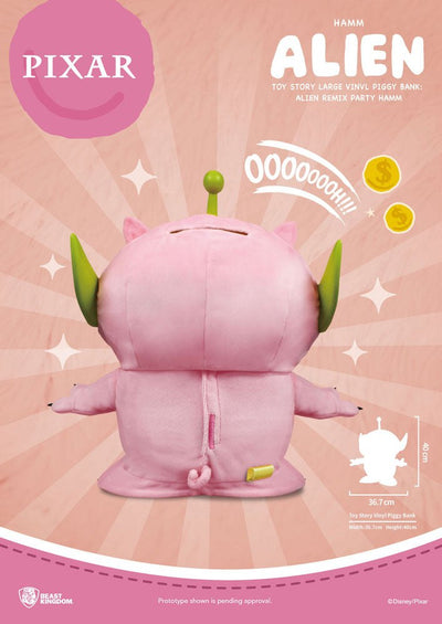 Toy Story Piggy Vinyl Bank Alien Remix Party Hamm 40cm - Scale Statue - Beast Kingdom Toys - Hobby Figures UK