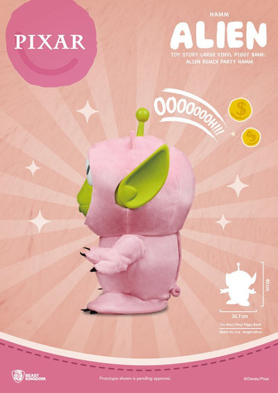 Toy Story Piggy Vinyl Bank Alien Remix Party Hamm 40cm - Scale Statue - Beast Kingdom Toys - Hobby Figures UK