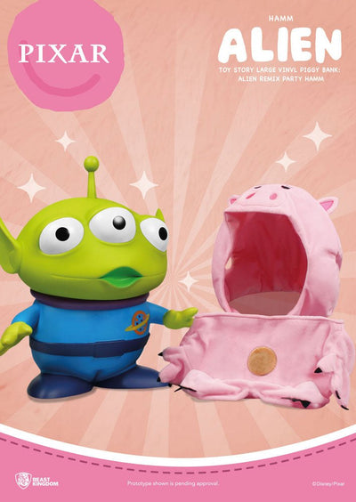 Toy Story Piggy Vinyl Bank Alien Remix Party Hamm 40cm - Scale Statue - Beast Kingdom Toys - Hobby Figures UK