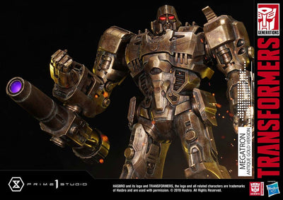 Transformers: G1 Statue Megatron Antique Gold 60cm - Scale Statue - Prime 1 Studio - Hobby Figures UK