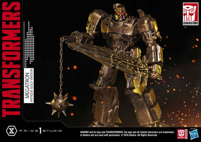 Transformers: G1 Statue Megatron Antique Gold 60cm - Scale Statue - Prime 1 Studio - Hobby Figures UK