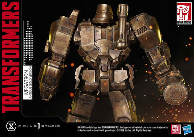 Transformers: G1 Statue Megatron Antique Gold 60cm - Scale Statue - Prime 1 Studio - Hobby Figures UK