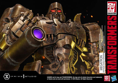 Transformers: G1 Statue Megatron Antique Gold 60cm - Scale Statue - Prime 1 Studio - Hobby Figures UK