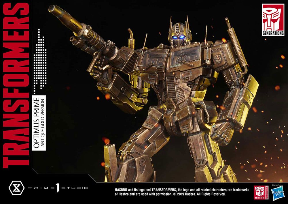 Transformers: G1 Statue Optimus Prime Antique Gold – Hobby Figures