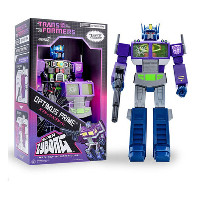 Transformers Super Cyborg Action Figure Optimus Prime (Shattered Glass Purple) 28cm - Action Figures - Super7 - Hobby Figures UK
