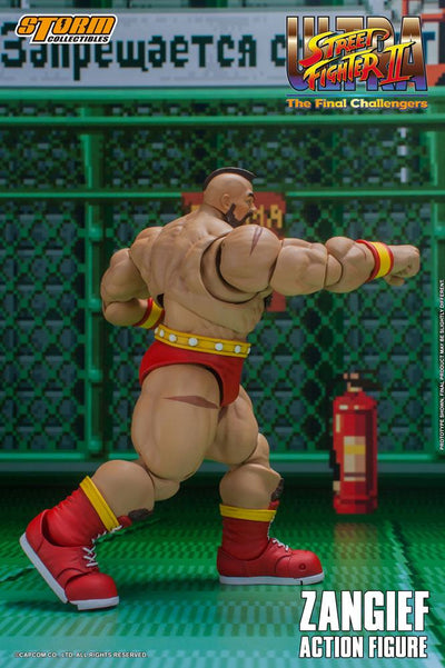 Ultra Street Fighter II: The Final Challengers Action Figure 1/12 Zangief 19cm - Action Figures - Storm Collectibles - Hobby Figures UK