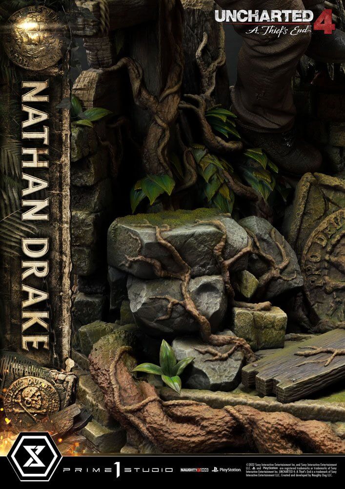 Uncharted 4: A Thief's End Ultimate Premium Masterline Statue 1/4 Nathan Drake 69cm - Scale Statue - Prime 1 Studio - Hobby Figures UK