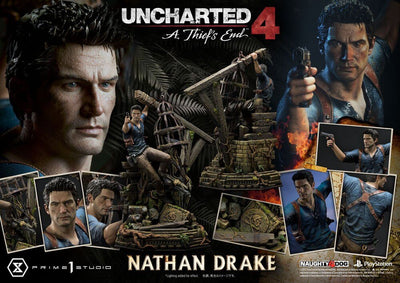 Uncharted 4: A Thief's End Ultimate Premium Masterline Statue 1/4 Nathan Drake 69cm - Scale Statue - Prime 1 Studio - Hobby Figures UK