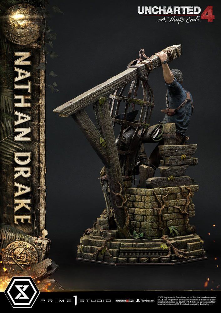 Uncharted 4: A Thief's End Ultimate Premium Masterline Statue 1/4 Nathan Drake 69cm - Scale Statue - Prime 1 Studio - Hobby Figures UK