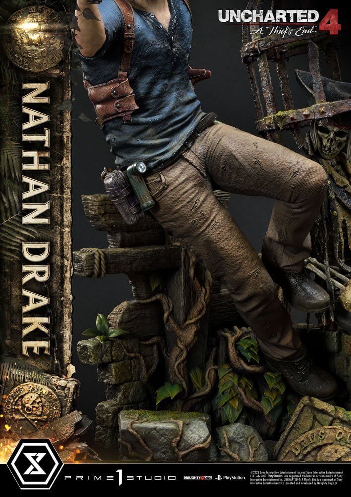 Uncharted 4: A Thief's End Ultimate Premium Masterline Statue 1/4 Nathan Drake 69cm - Scale Statue - Prime 1 Studio - Hobby Figures UK