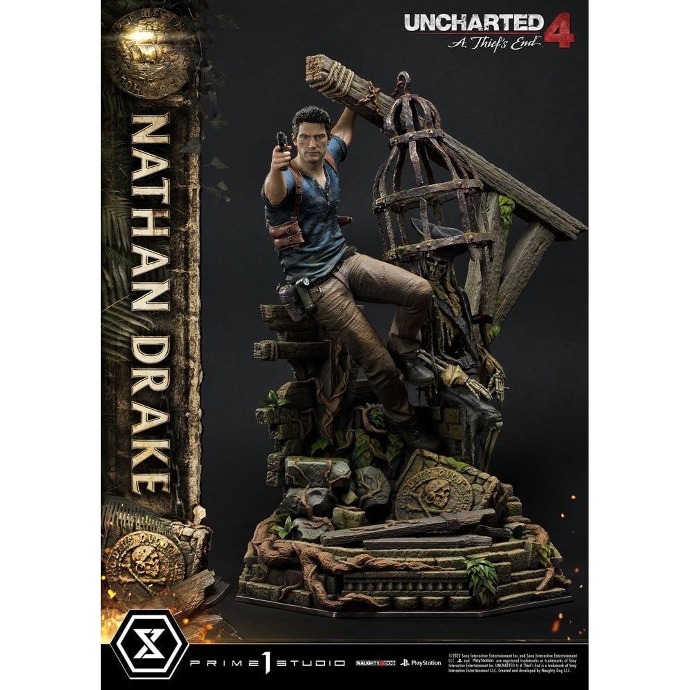 Uncharted 4: A Thief's End Ultimate Premium Masterline Statue 1/4 Nathan Drake 69cm - Scale Statue - Prime 1 Studio - Hobby Figures UK