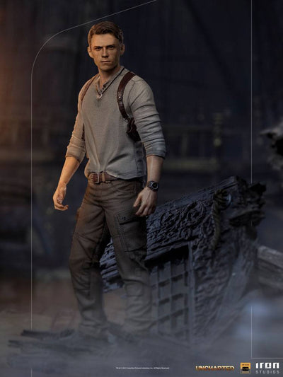 Uncharted Movie Deluxe Art Scale Statue 1/10 Nathan Drake 22cm - Scale Statue - Iron Studios - Hobby Figures UK