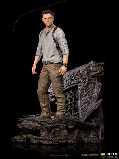 Uncharted Movie Deluxe Art Scale Statue 1/10 Nathan Drake 22cm - Scale Statue - Iron Studios - Hobby Figures UK
