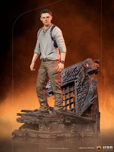 Uncharted Movie Deluxe Art Scale Statue 1/10 Nathan Drake 22cm - Scale Statue - Iron Studios - Hobby Figures UK