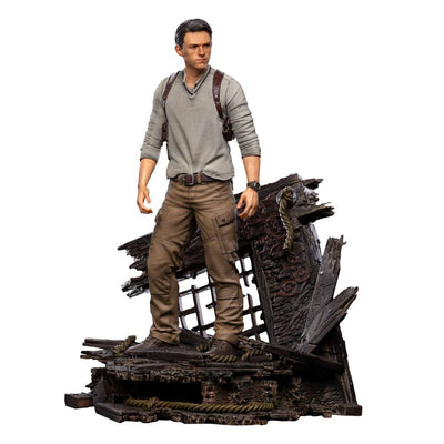 Uncharted Movie Deluxe Art Scale Statue 1/10 Nathan Drake 22cm - Scale Statue - Iron Studios - Hobby Figures UK