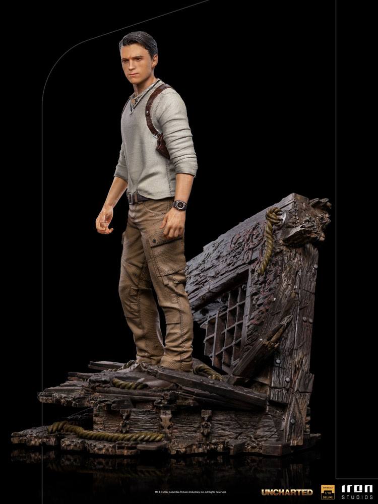 Uncharted Movie Deluxe Art Scale Statue 1/10 Nathan Drake 22cm - Scale Statue - Iron Studios - Hobby Figures UK