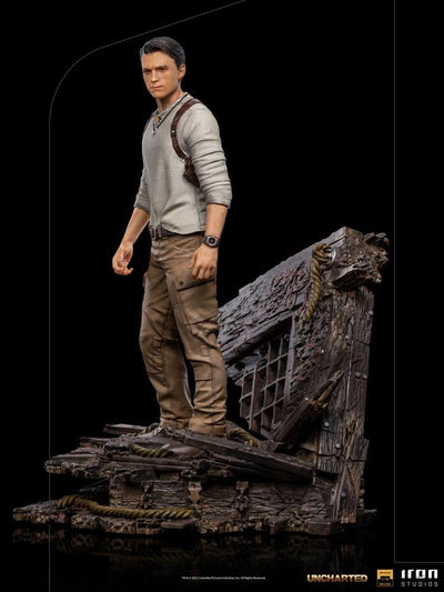 Uncharted Movie Deluxe Art Scale Statue 1/10 Nathan Drake 22cm - Scale Statue - Iron Studios - Hobby Figures UK