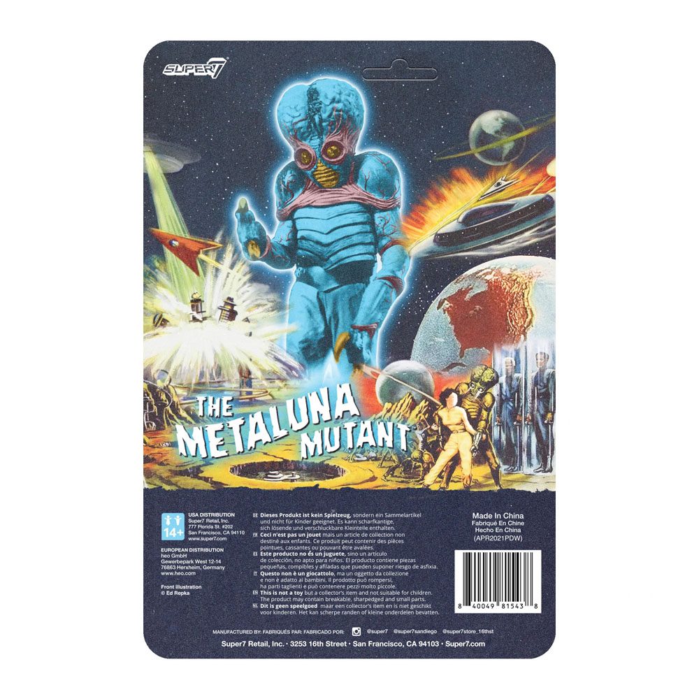Universal Monsters ReAction Action Figure The Metaluna Mutant Original (Blue Glow) 10cm - Action Figures - Super7 - Hobby Figures UK