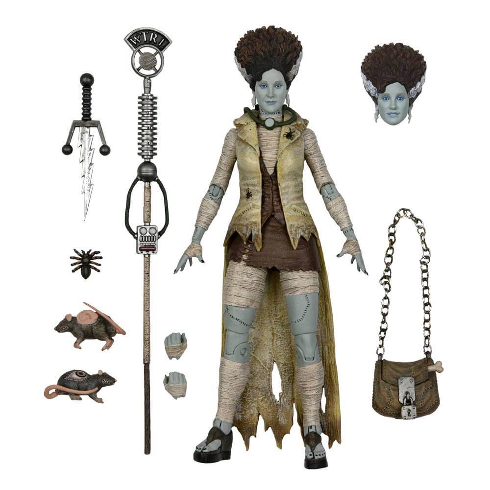Universal Monsters x Teenage Mutant Ninja Turtles Action Figure April as The Bride 18cm