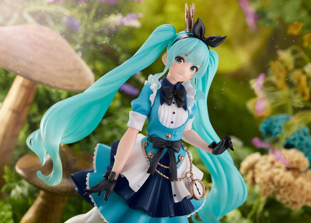 Vocaloid PVC Princess AMP Statue Hatsune Miku Alice Ver. 18cm - Scale Statue - Taito - Hobby Figures UK