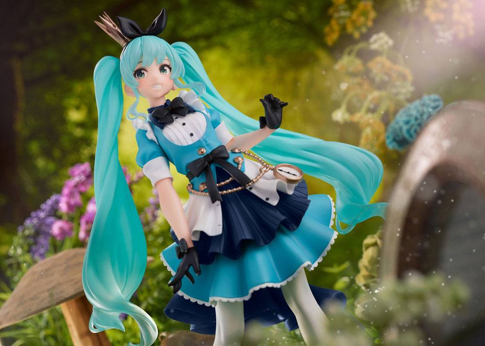 Vocaloid PVC Princess AMP Statue Hatsune Miku Alice Ver. 18cm (Rerelea –  Hobby Figures