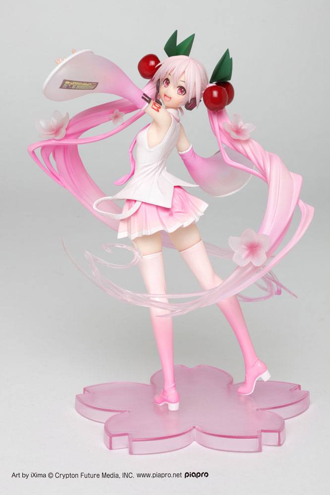 Vocaloid PVC Statue Sakura Miku Newly Written 2020 Ver. 20cm - Scale Statue - Taito - Hobby Figures UK