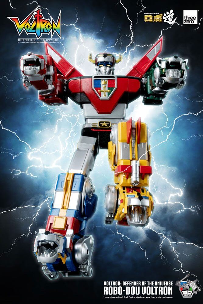Voltron: Defender of the Universe Robo-Dou Action Figure Voltron 27cm - Action Figures - Threezero - Hobby Figures UK