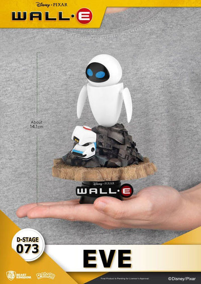 Wall-E D-Stage PVC Diorama Eve 14cm - Scale Statue - Beast Kingdom Toys - Hobby Figures UK