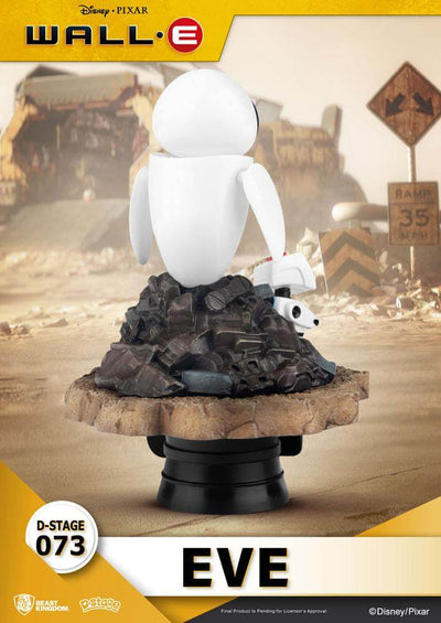Wall-E D-Stage PVC Diorama Eve 14cm - Scale Statue - Beast Kingdom Toys - Hobby Figures UK