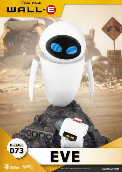 Wall-E D-Stage PVC Diorama Eve 14cm - Scale Statue - Beast Kingdom Toys - Hobby Figures UK