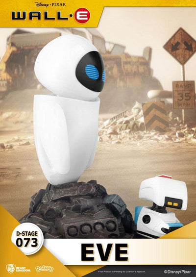 Wall-E D-Stage PVC Diorama Eve 14cm - Scale Statue - Beast Kingdom Toys - Hobby Figures UK