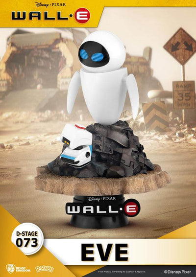 Wall-E D-Stage PVC Diorama Eve 14cm - Scale Statue - Beast Kingdom Toys - Hobby Figures UK