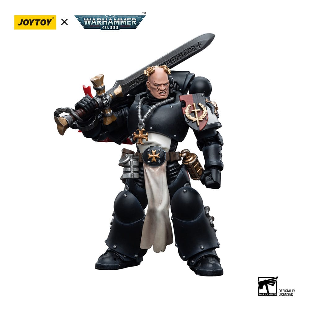 Warhammer 40k Action Figure 1/18 Black Templars Emperor's Champion Bayard's Revenge 12cm - Action Figures - Joy Toy (CN) - Hobby Figures UK