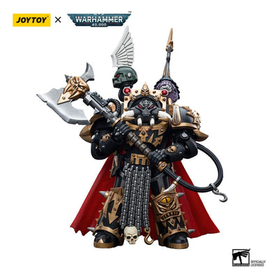 Warhammer 40k Action Figure 1/18 Chaos Space Marines Black Legion Chaos Lord in Terminator Armour 12cm - Action Figures - Joy Toy (CN) - Hobby Figures UK