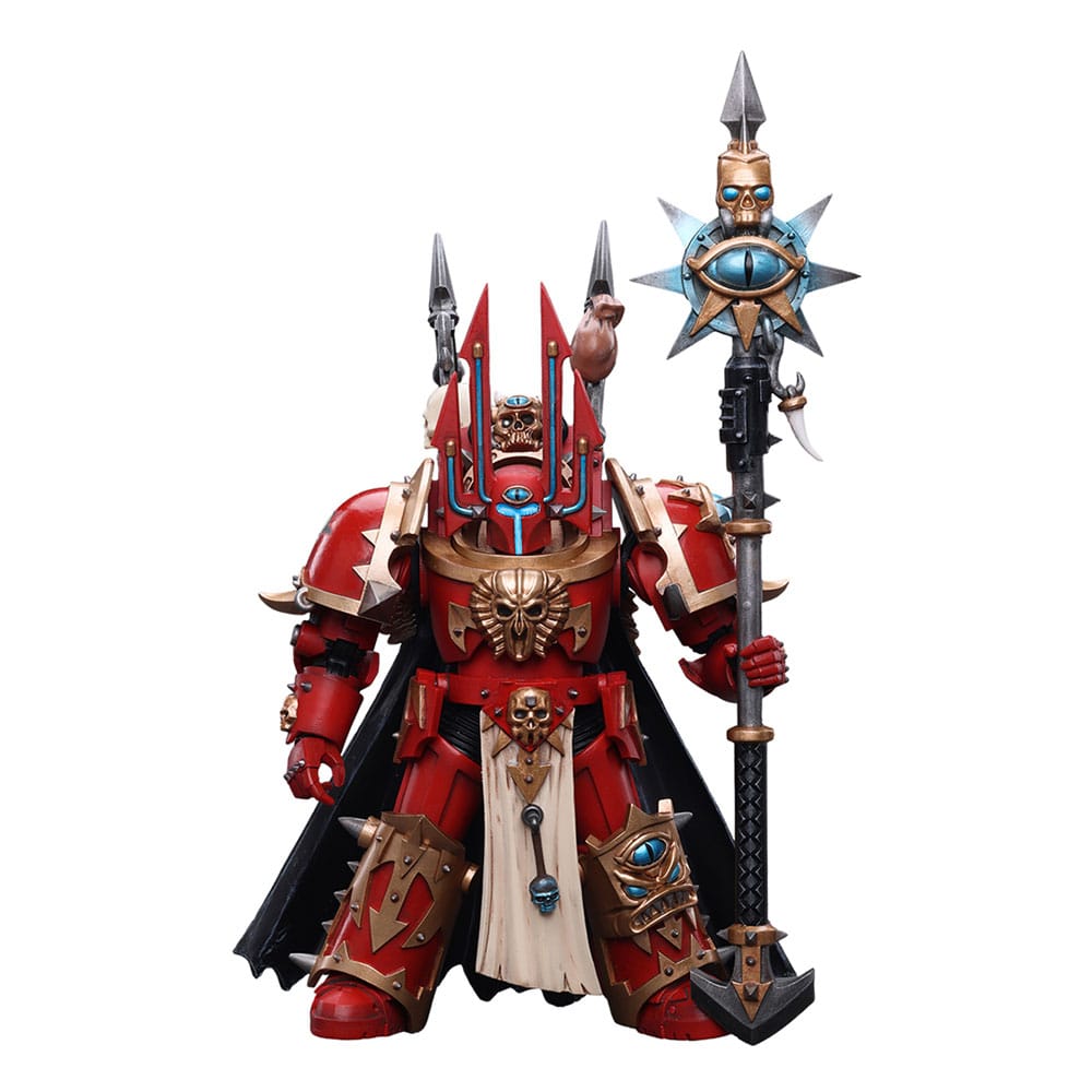 Warhammer 40k Action Figure 1/18 Chaos Space Marines Crimson Slaughter Sorcerer Lord in Terminator Armour 12cm