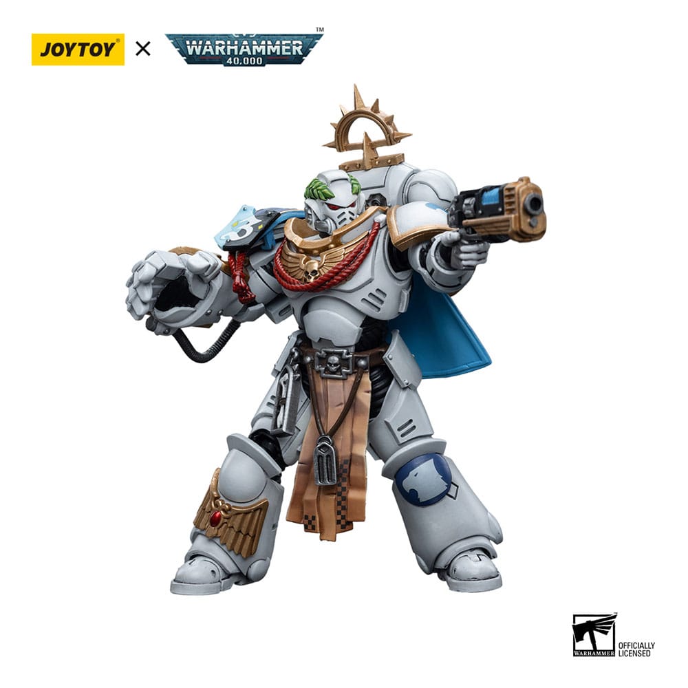 Warhammer 40k Action Figure 1/18 Space Marines White Consuls Captain Messinius 12cm - Action Figures - Joy Toy (CN) - Hobby Figures UK