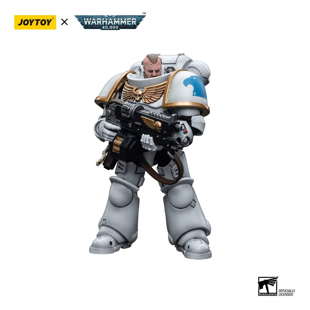 Warhammer 40k Action Figure 1/18 Space Marines White Consuls Intercessors 2 12cm - Action Figures - Joy Toy (CN) - Hobby Figures UK