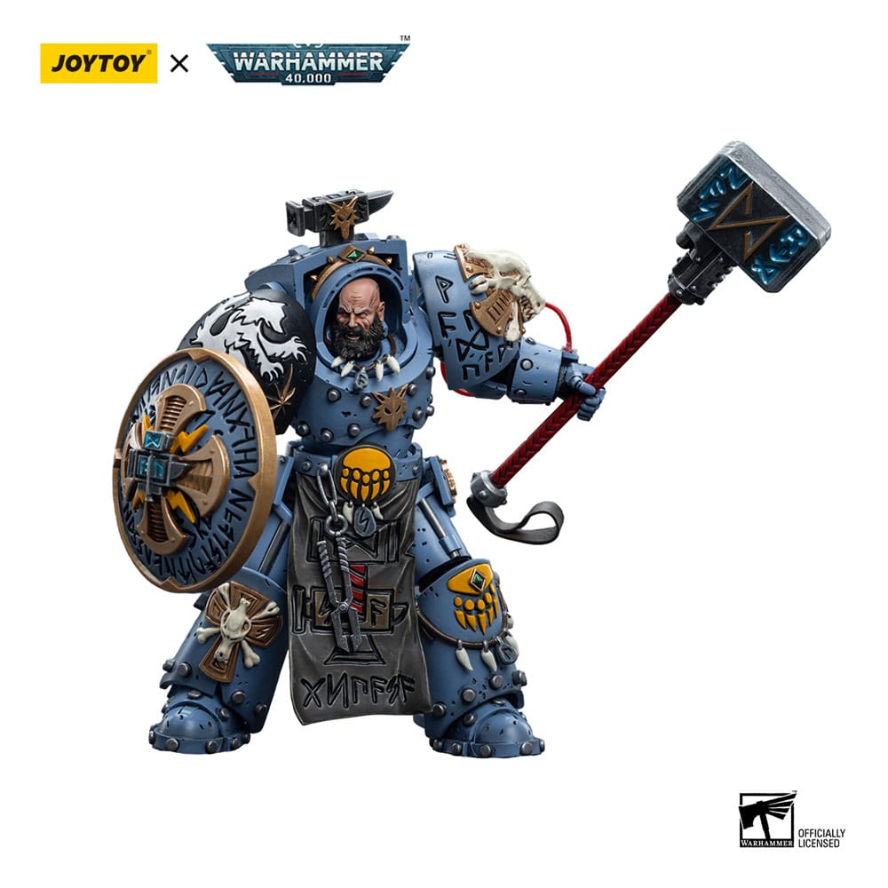 Warhammer 40k Action Figure 1/18 Space Wolves Arjac Rockfist 12cm - Action Figures - Joy Toy (CN) - Hobby Figures UK