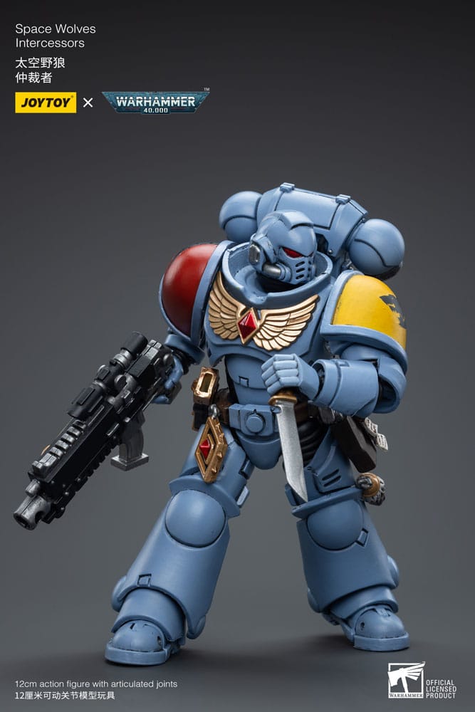 Warhammer 40k Action Figure 1/18 Space Wolves Intercessors 12cm - Action Figures - Joy Toy (CN) - Hobby Figures UK