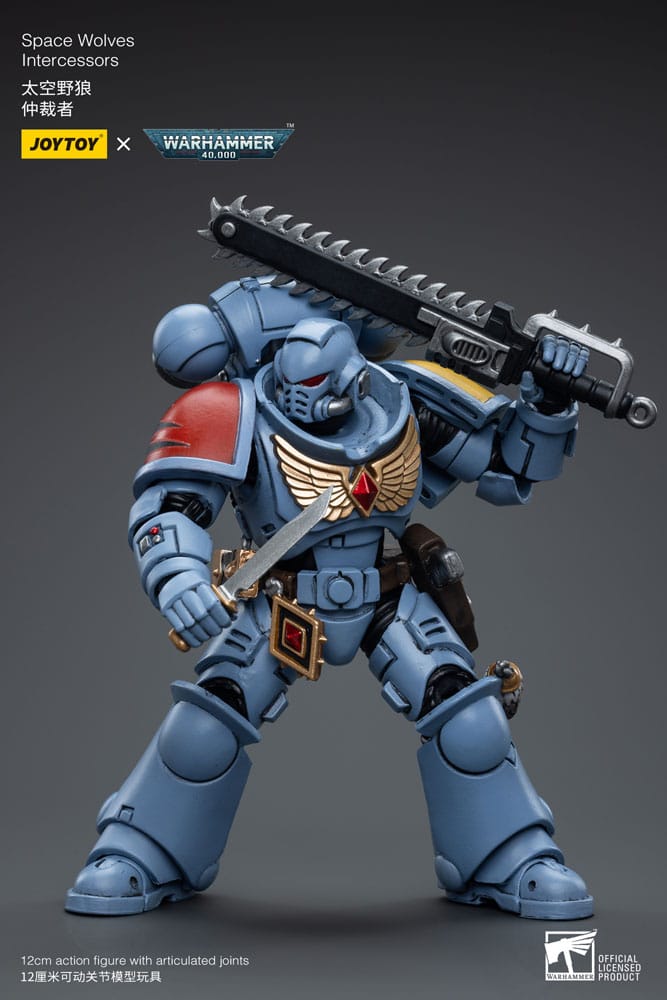 Warhammer 40k Action Figure 1/18 Space Wolves Intercessors 12cm - Action Figures - Joy Toy (CN) - Hobby Figures UK