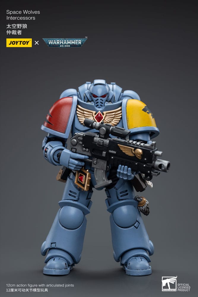 Warhammer 40k Action Figure 1/18 Space Wolves Intercessors 12cm - Action Figures - Joy Toy (CN) - Hobby Figures UK