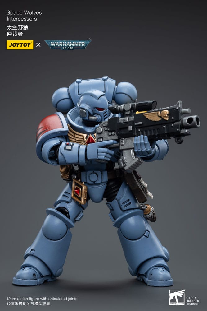 Warhammer 40k Action Figure 1/18 Space Wolves Intercessors 12cm - Action Figures - Joy Toy (CN) - Hobby Figures UK