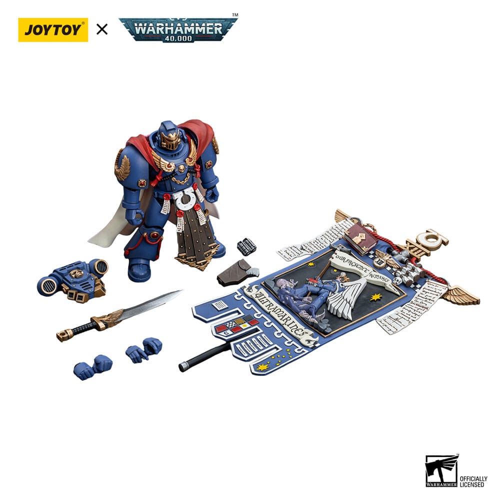 Warhammer 40k Action Figure 1/18 Ultramarines Honour Guard Chapter Ancient 12cm - Action Figures - Joy Toy (CN) - Hobby Figures UK