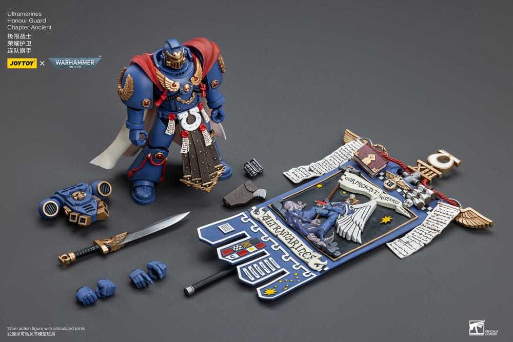 Warhammer 40k Action Figure 1/18 Ultramarines Honour Guard Chapter Ancient 12cm - Action Figures - Joy Toy (CN) - Hobby Figures UK