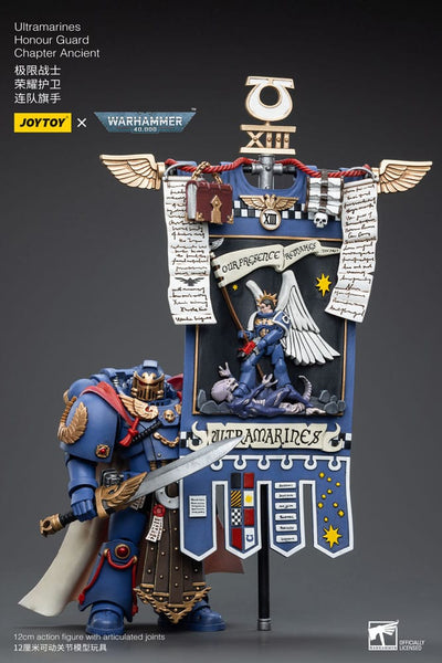 Warhammer 40k Action Figure 1/18 Ultramarines Honour Guard Chapter Ancient 12cm - Action Figures - Joy Toy (CN) - Hobby Figures UK