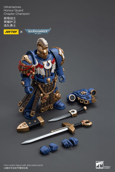 Warhammer 40k Action Figure 1/18 Ultramarines Honour Guard Chapter Champion 12cm - Action Figures - Joy Toy (CN) - Hobby Figures UK