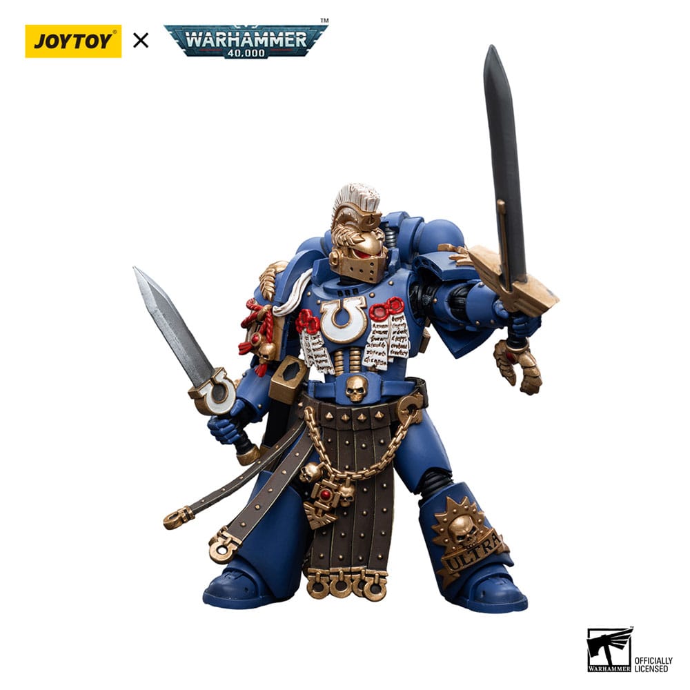 Warhammer 40k Action Figure 1/18 Ultramarines Honour Guard Chapter Champion 12cm - Action Figures - Joy Toy (CN) - Hobby Figures UK
