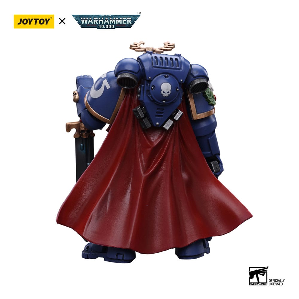 Warhammer 40k Action Figure 1/18 Ultramarines Primaris Captain with Power Sword and Plasma Pistol 12cm - Action Figures - Joy Toy (CN) - Hobby Figures UK