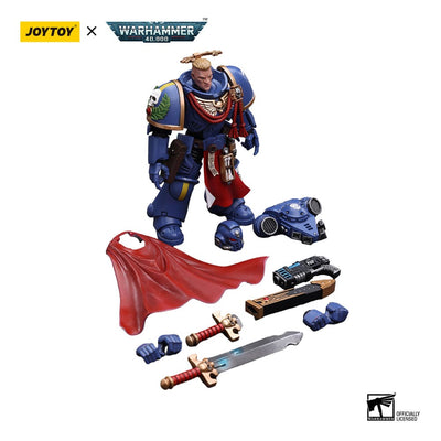 Warhammer 40k Action Figure 1/18 Ultramarines Primaris Captain with Power Sword and Plasma Pistol 12cm - Action Figures - Joy Toy (CN) - Hobby Figures UK