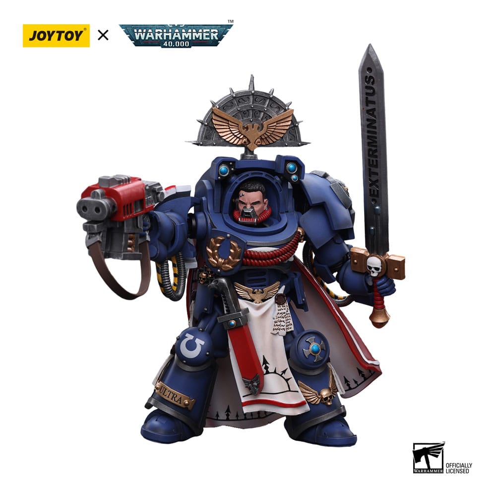 Warhammer 40k Action Figure 1/18 Ultramarines Terminator Captain 12cm - Action Figures - Joy Toy (CN) - Hobby Figures UK